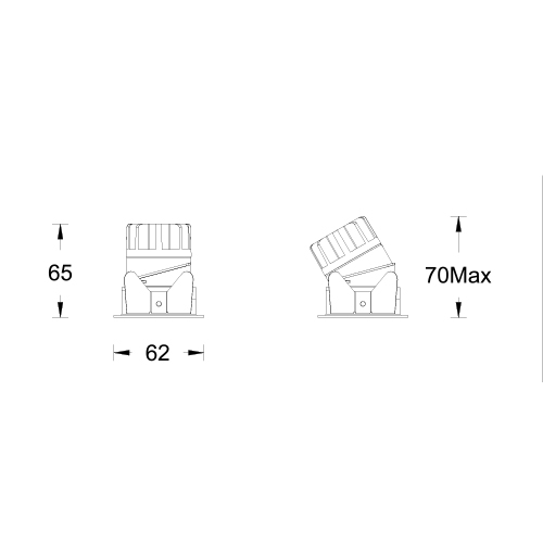 ULTRA Square Trim Fixed/Adj.
