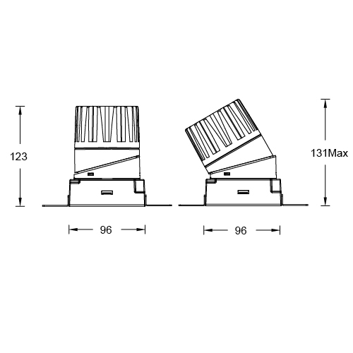 ULTRA TUNABLE Square Trimless Fixed & Adj.