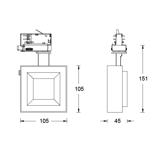 FALCON Square Wall-Washer