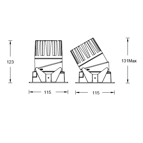 ULTRA TUNABLE Square Trim Fixed & Adj.