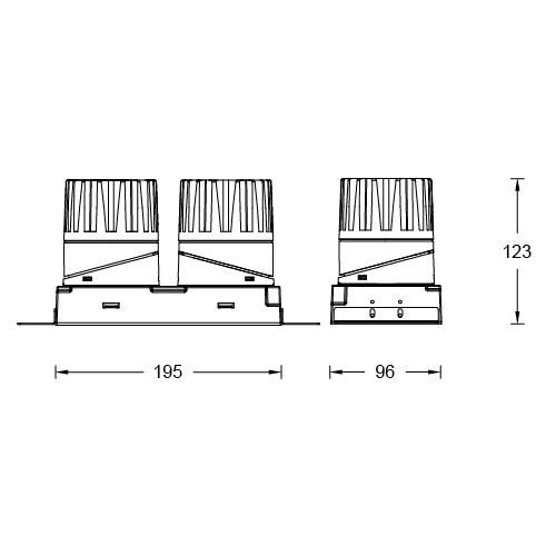 ULTRA TUNABLE Multi Square Trimless Fixed & Adj.