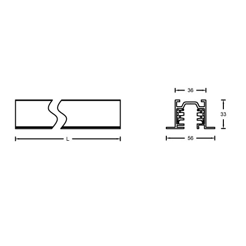 3-CIRCUIT TRACK Recessed