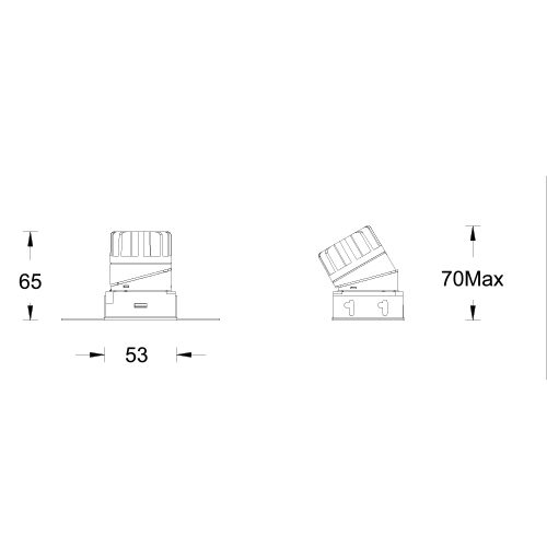 ULTRA TUNABLE Square Trimless Fixed & Adj.