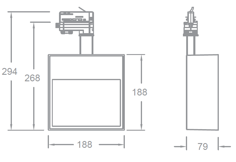 FALCON Square Large Wall-Washer