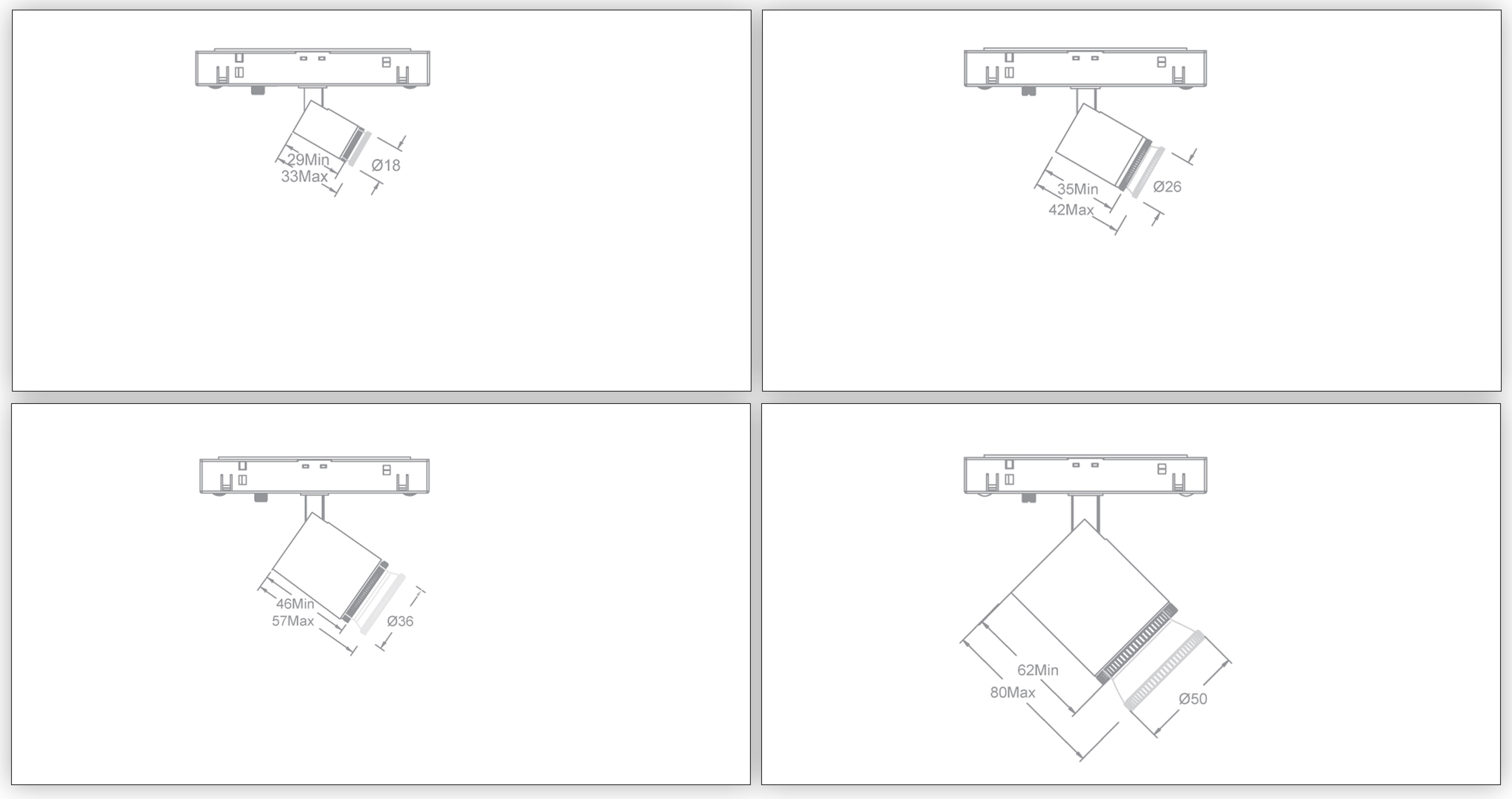 Ocularc Series Showcase Lights, Super Small Size