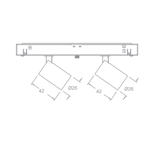 OCULARC Track Twin Wall-Washer