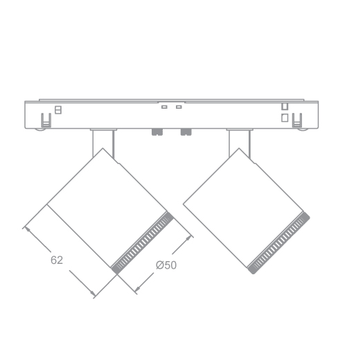 OCULARC Track Twin Wall-Washer