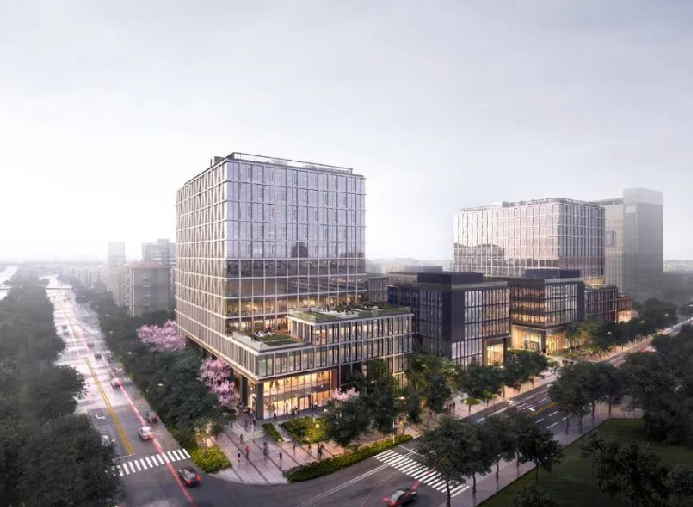 WAC Illuminates Shanghai TOP Xinlian Pudong Development Group New Office Park