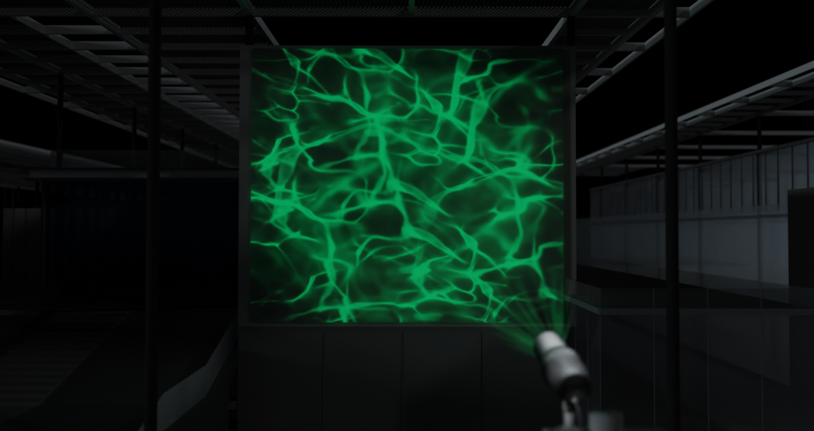 Custom water ripple projection effect