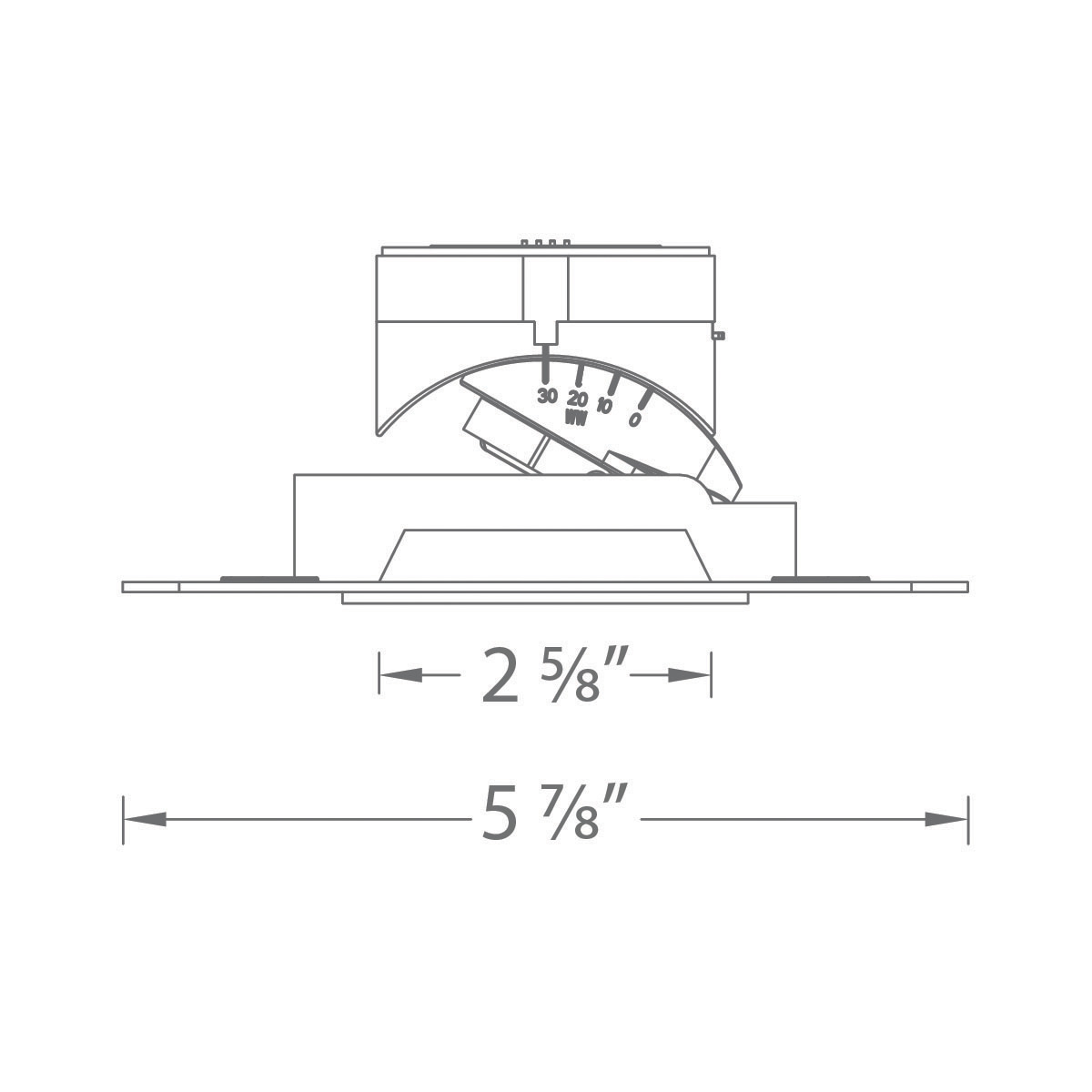 Aether 2″ Square Adjustable Trimless