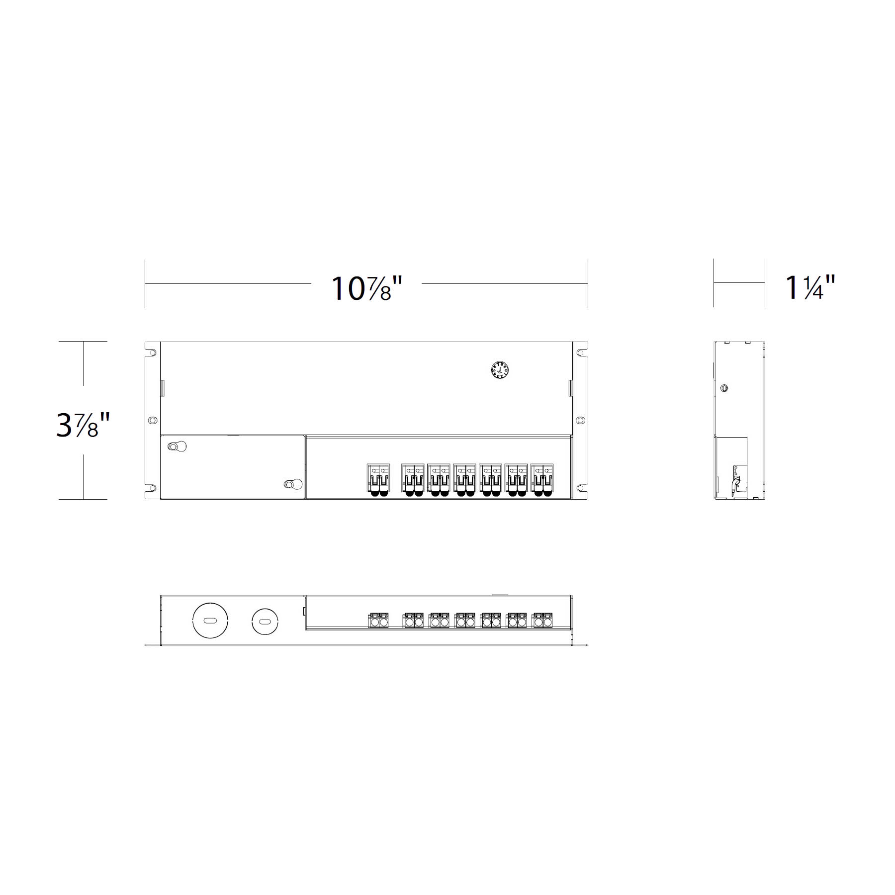 Remote Power Supply 6 CHs ~ 600mA, 2-21 VDC, 75.6W