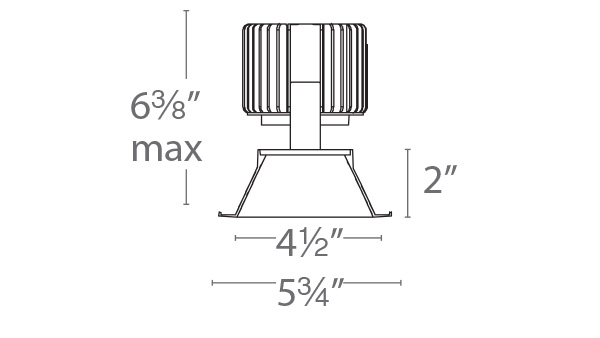Volta 4.5″ Downlight Trim Round