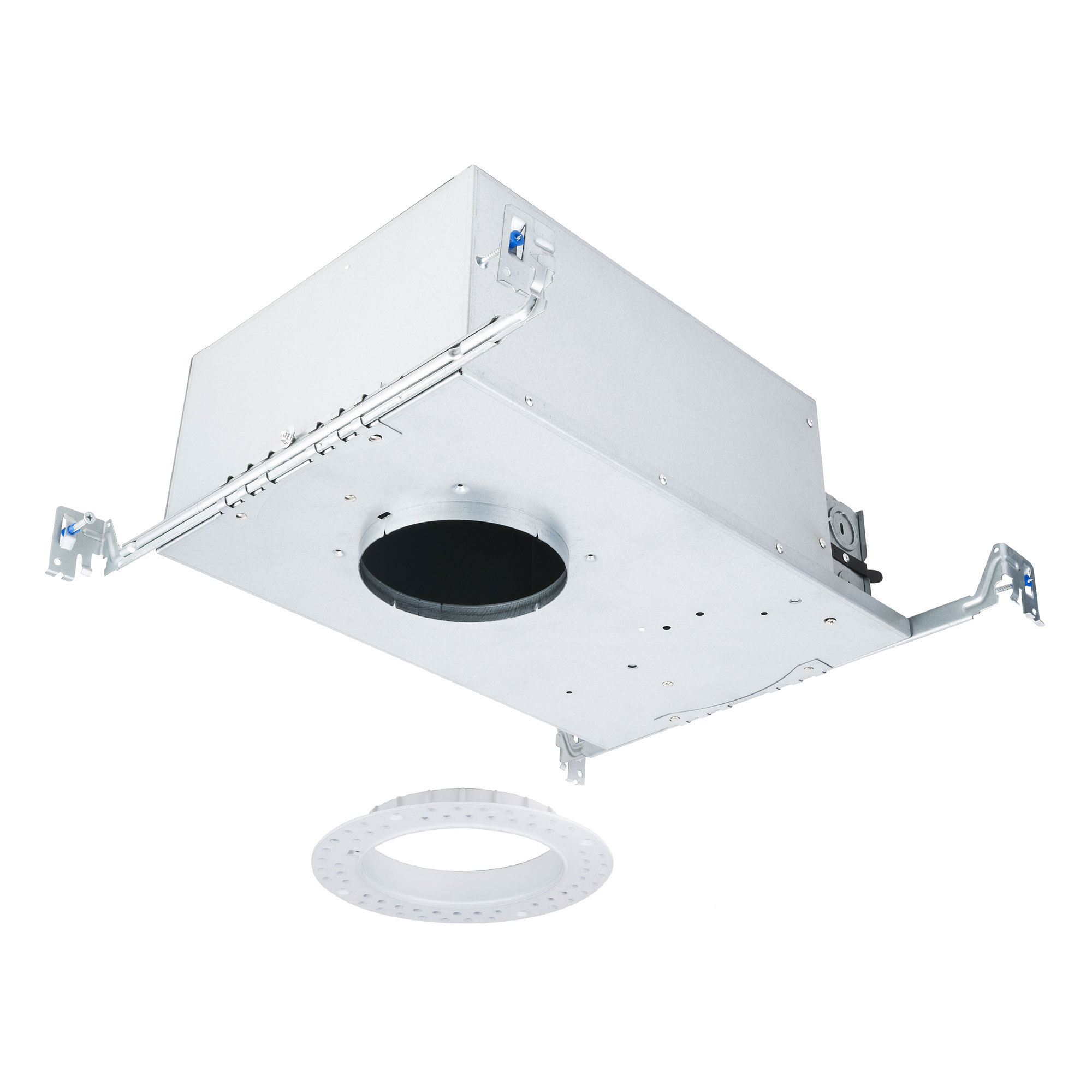 FQ 4″ New Const Housing Trimmed / Trimless, Round / Square